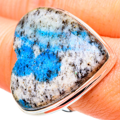 K2 Blue Azurite Rings handcrafted by Ana Silver Co - RING98525