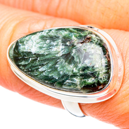 Seraphinite Rings handcrafted by Ana Silver Co - RING98528