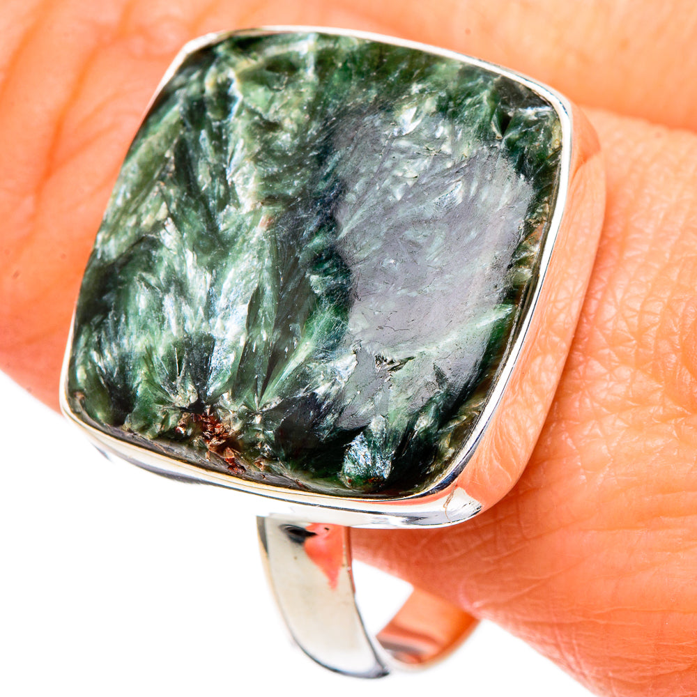 Seraphinite Rings handcrafted by Ana Silver Co - RING98535