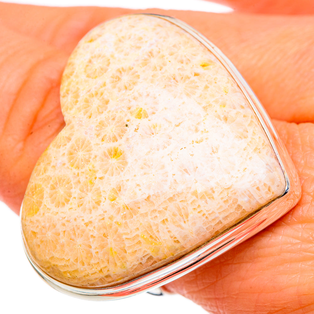 Scolecite Rings handcrafted by Ana Silver Co - RING98539