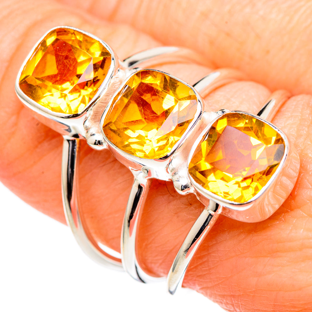 Citrine Rings handcrafted by Ana Silver Co - RING98540
