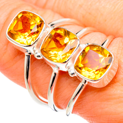 Citrine Rings handcrafted by Ana Silver Co - RING98540
