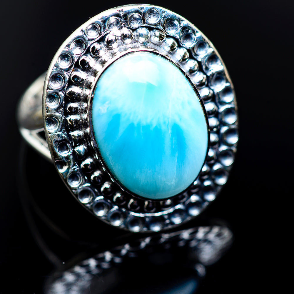 Larimar Rings handcrafted by Ana Silver Co - RING985425