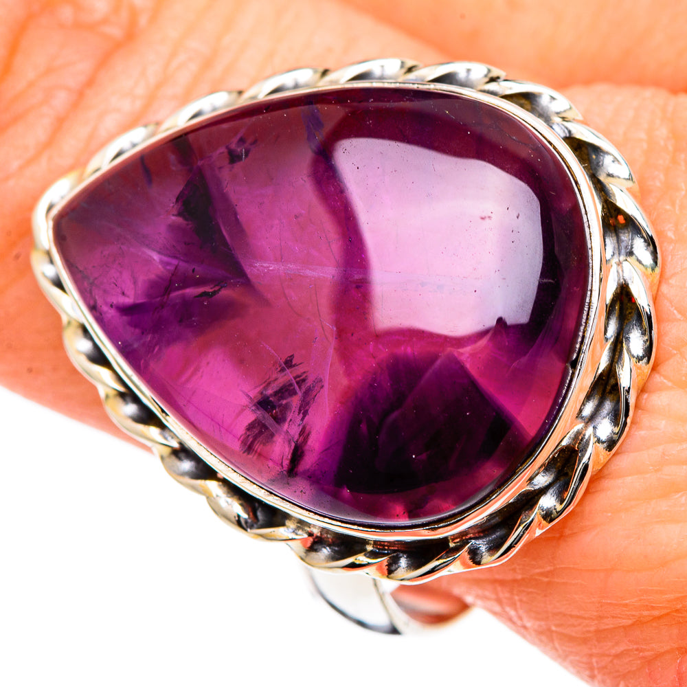 Chevron Amethyst Rings handcrafted by Ana Silver Co - RING98550
