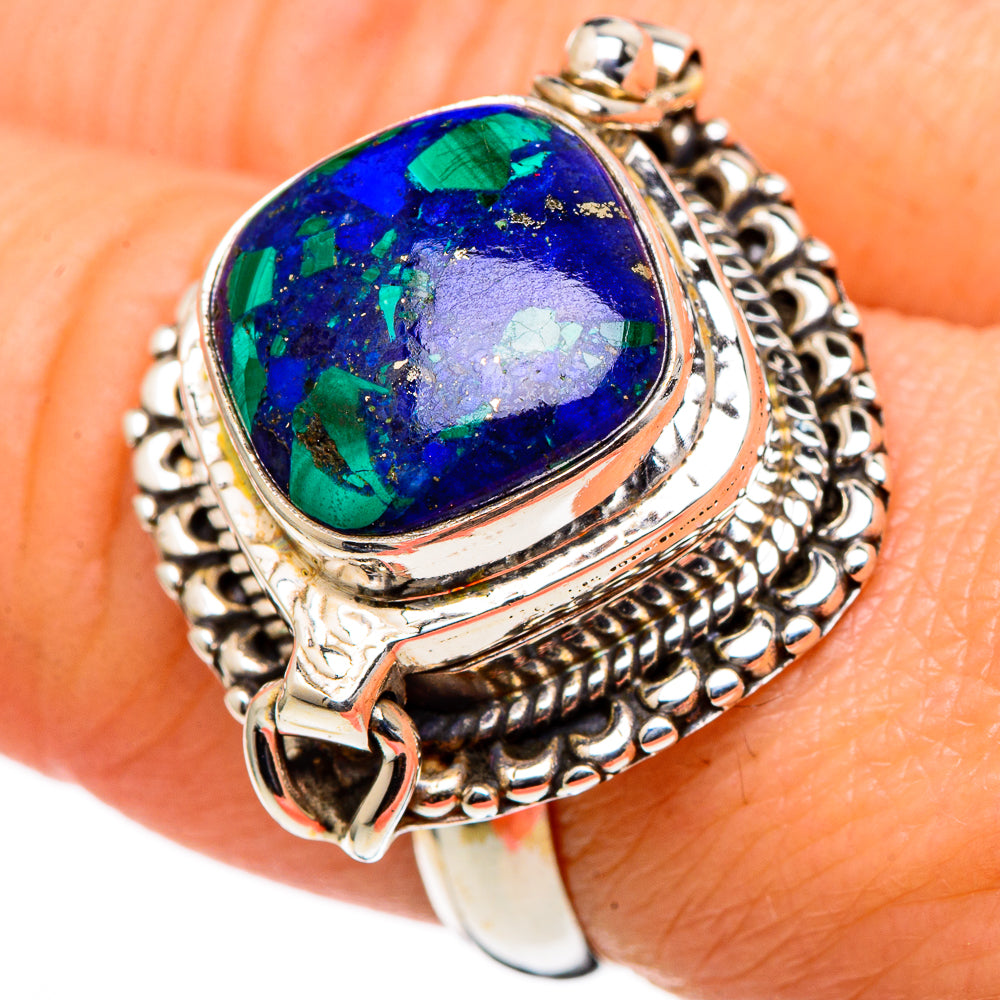 Azurite Rings handcrafted by Ana Silver Co - RING98556