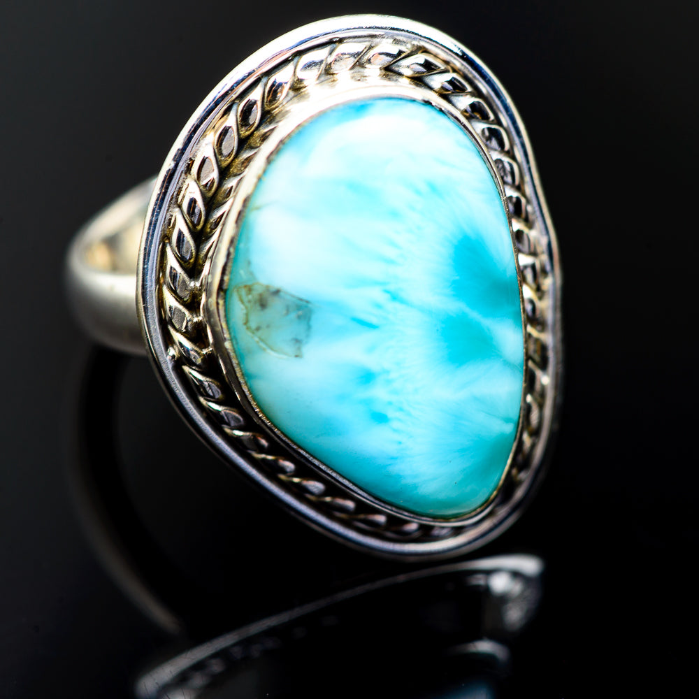 Larimar Rings handcrafted by Ana Silver Co - RING985564