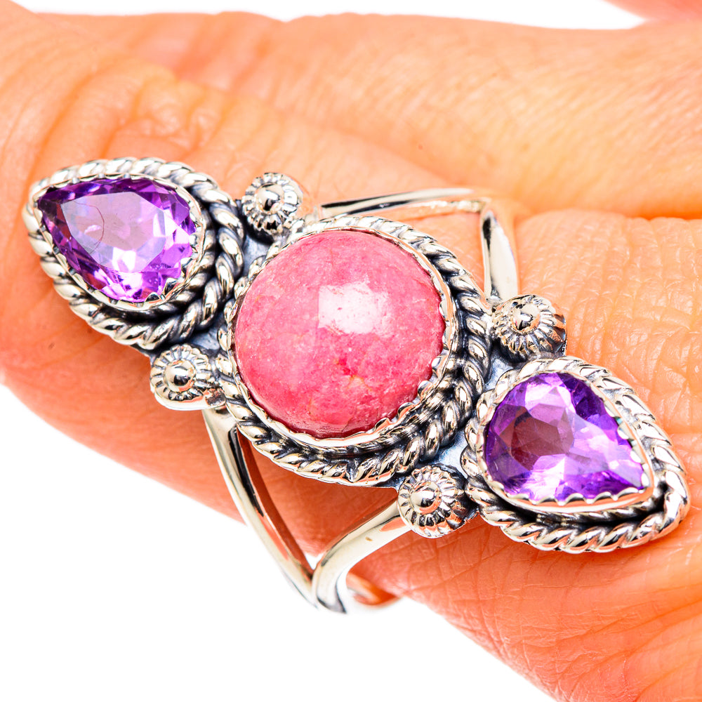 Rhodochrosite Rings handcrafted by Ana Silver Co - RING98560