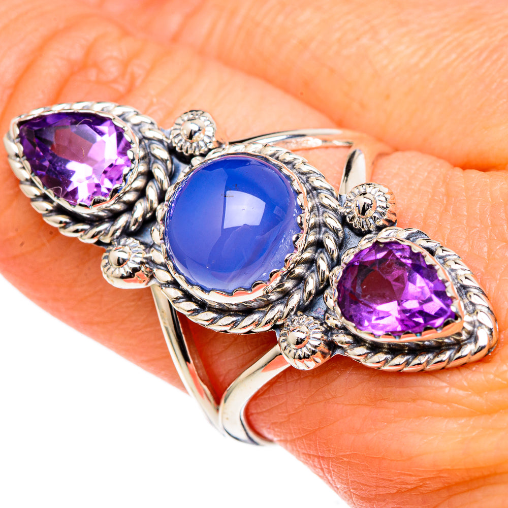 Chalcedony Rings handcrafted by Ana Silver Co - RING98561
