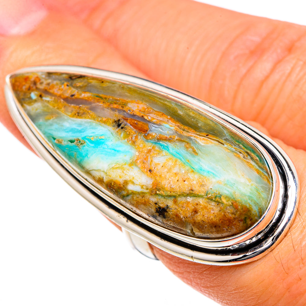 Peruvian Opal Rings handcrafted by Ana Silver Co - RING98569