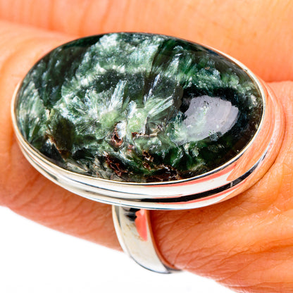 Seraphinite Rings handcrafted by Ana Silver Co - RING98574