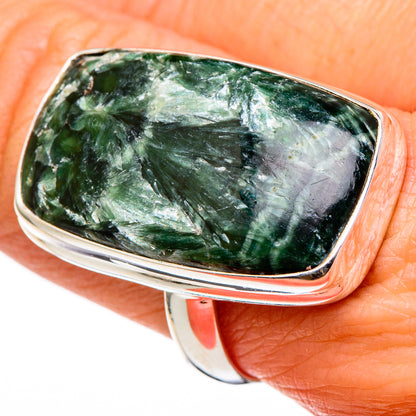 Seraphinite Rings handcrafted by Ana Silver Co - RING98576