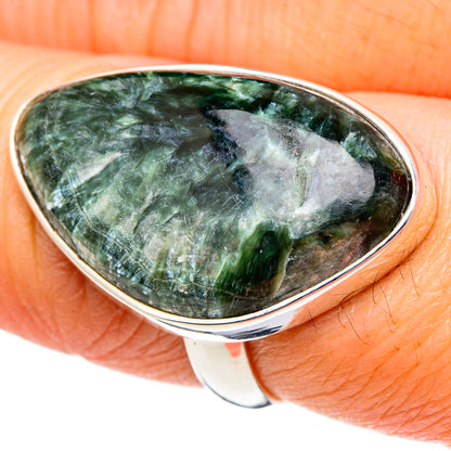 Seraphinite Rings handcrafted by Ana Silver Co - RING98577
