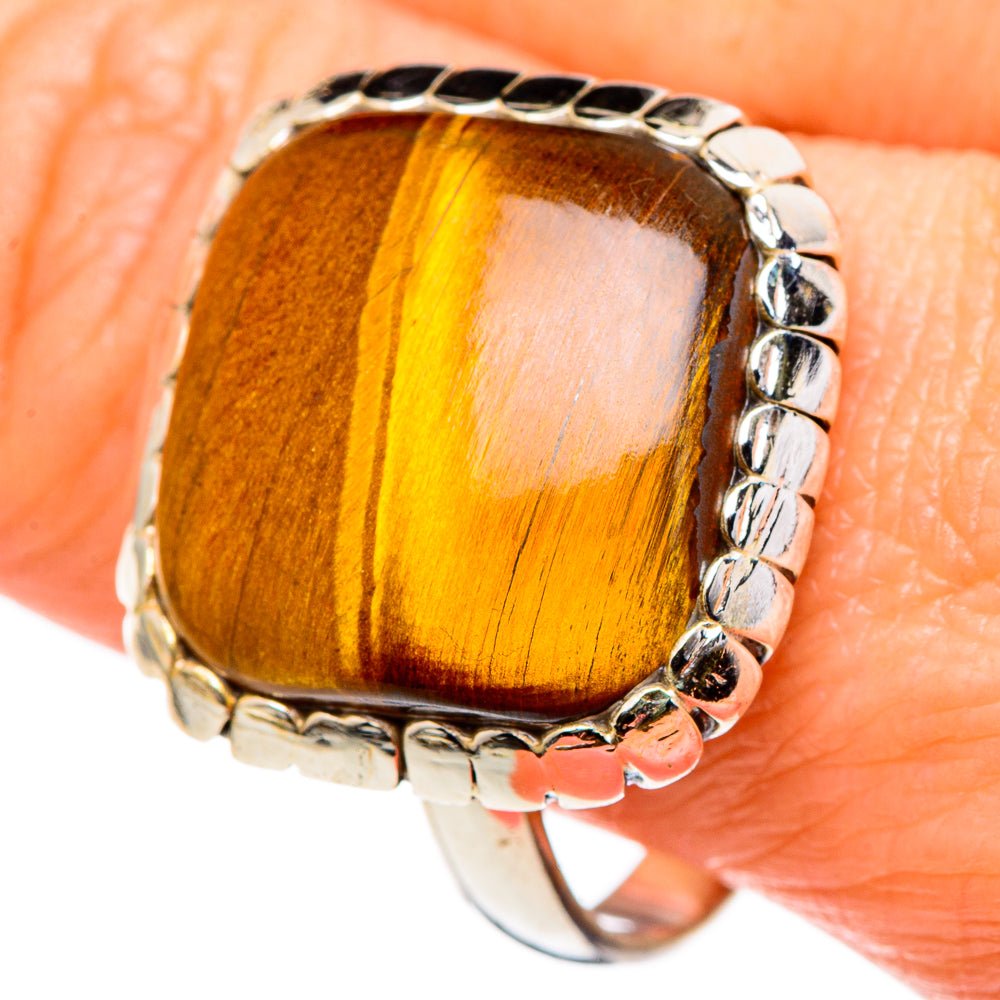 Tiger Eye Rings handcrafted by Ana Silver Co - RING98582