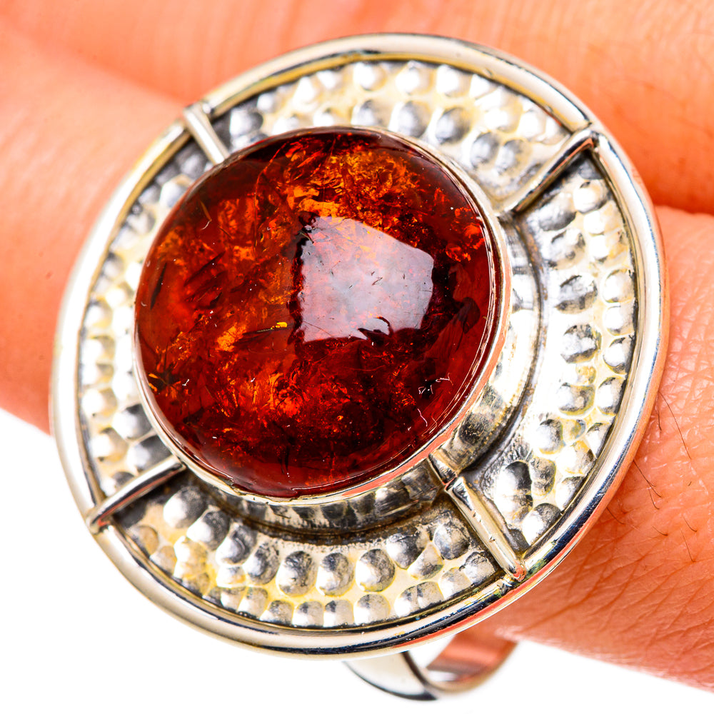 Baltic Amber Rings handcrafted by Ana Silver Co - RING98583