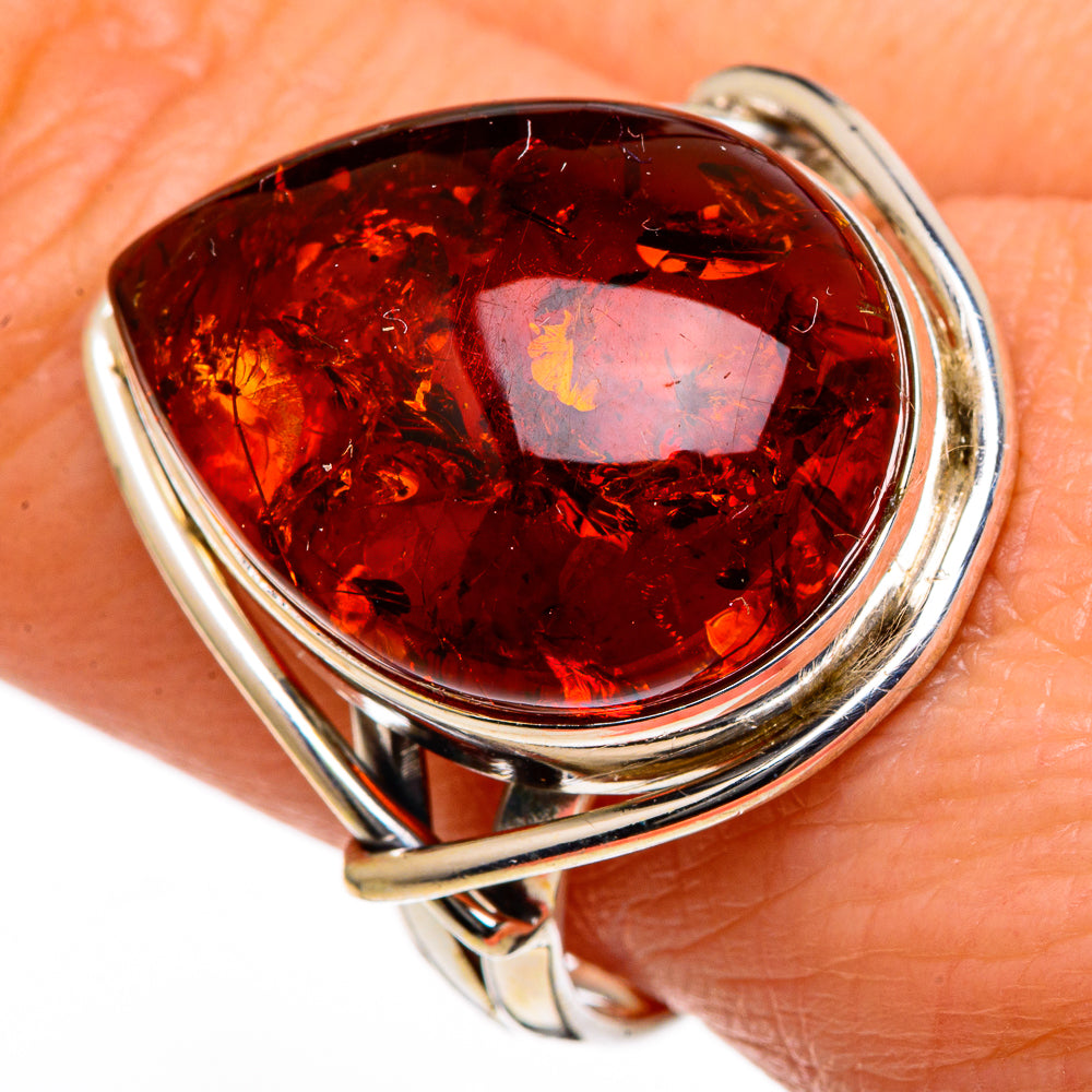 Baltic Amber Rings handcrafted by Ana Silver Co - RING98584