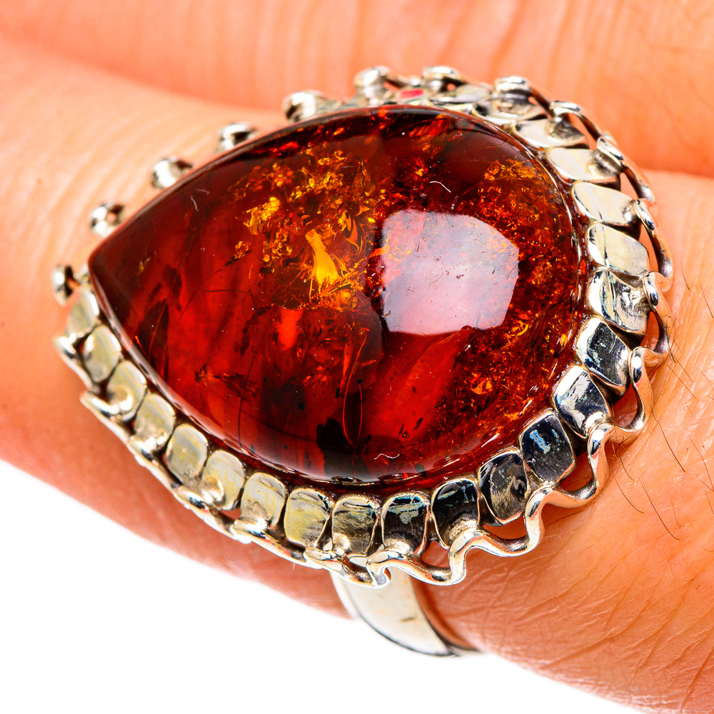 Baltic Amber Rings handcrafted by Ana Silver Co - RING98585