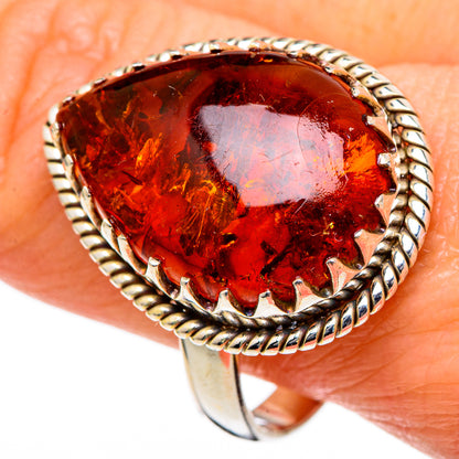 Baltic Amber Rings handcrafted by Ana Silver Co - RING98586