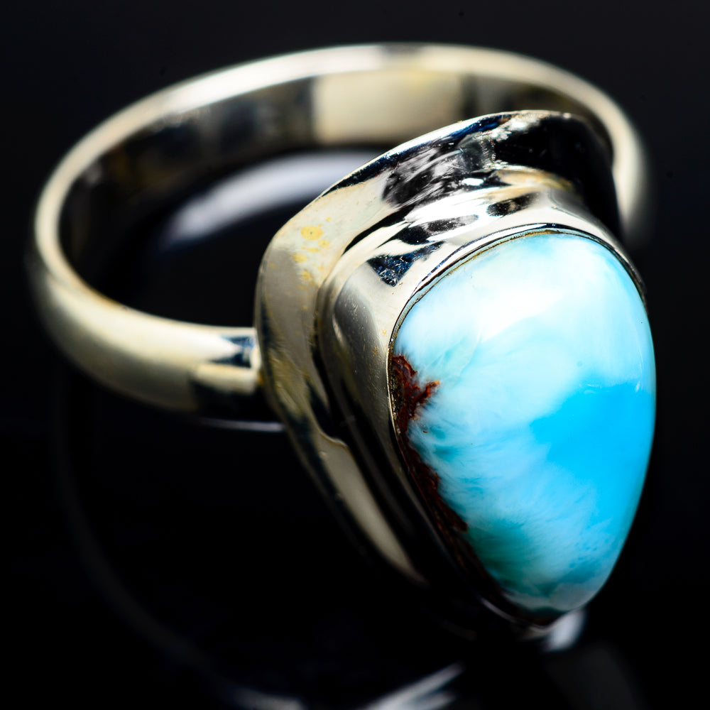 Larimar Rings handcrafted by Ana Silver Co - RING9858