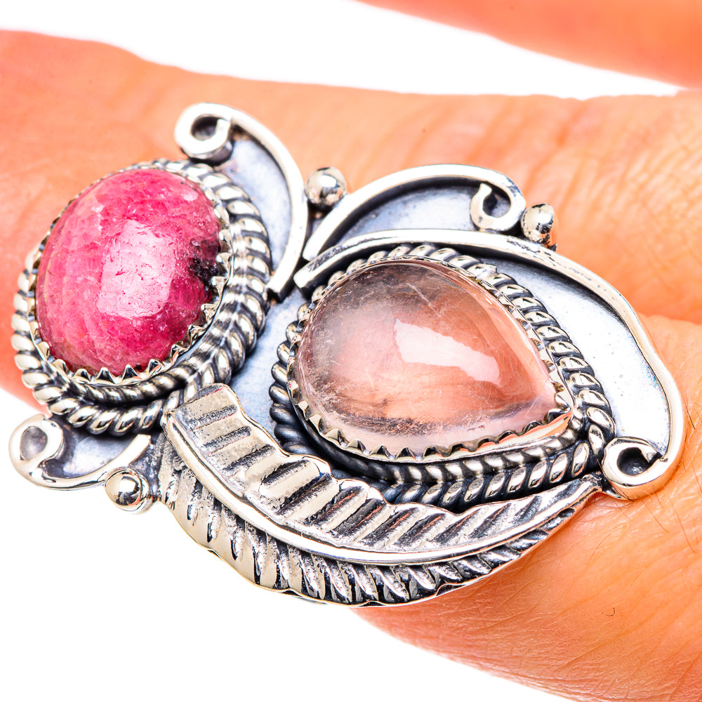 Rose Quartz Rings handcrafted by Ana Silver Co - RING98593