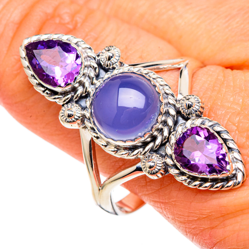 Chalcedony Rings handcrafted by Ana Silver Co - RING98598