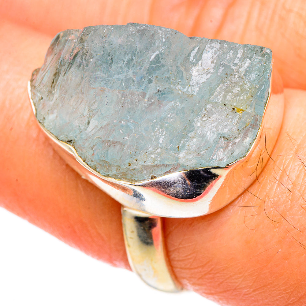 Aquamarine Rings handcrafted by Ana Silver Co - RING98603