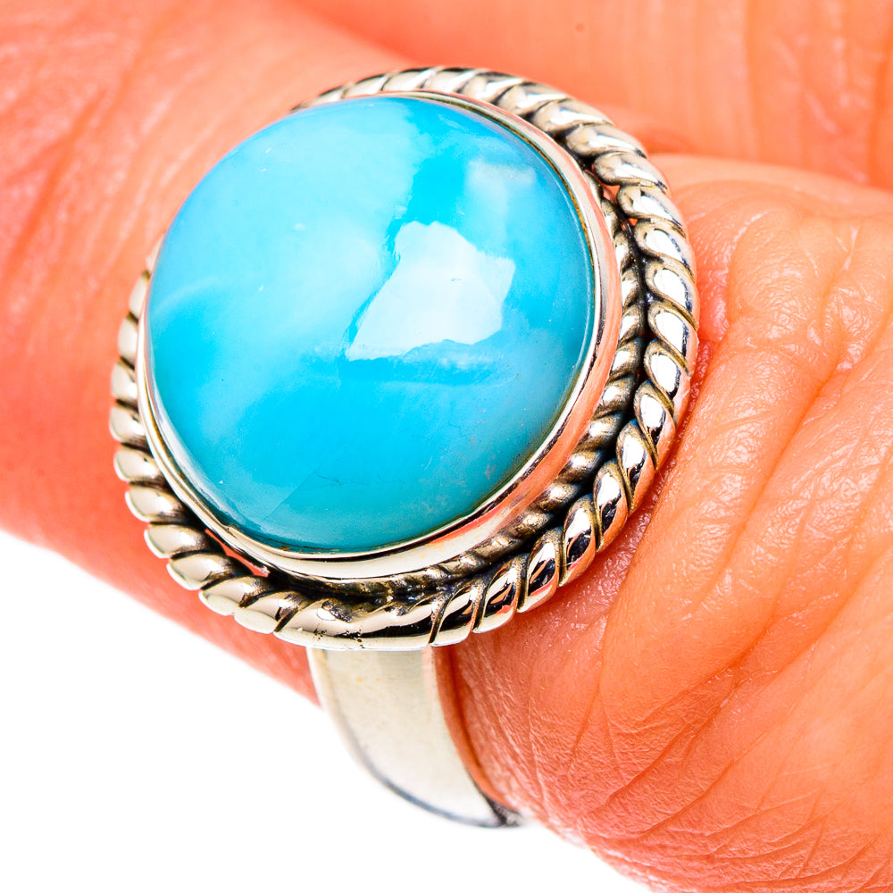 Larimar Rings handcrafted by Ana Silver Co - RING98604
