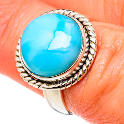Larimar Rings handcrafted by Ana Silver Co - RING98604
