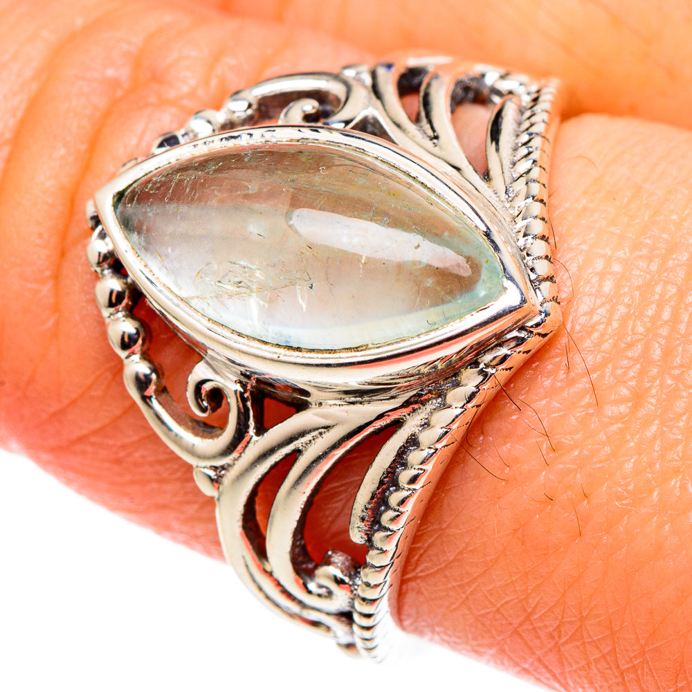 Aquamarine Rings handcrafted by Ana Silver Co - RING98606