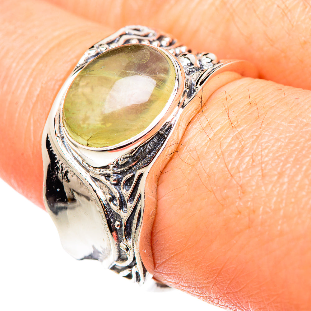 Prehnite Rings handcrafted by Ana Silver Co - RING98611
