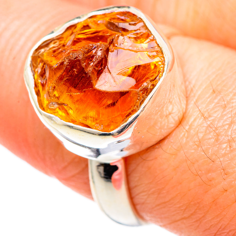 Citrine Rings handcrafted by Ana Silver Co - RING98616