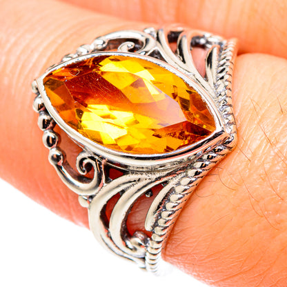 Citrine Rings handcrafted by Ana Silver Co - RING98617