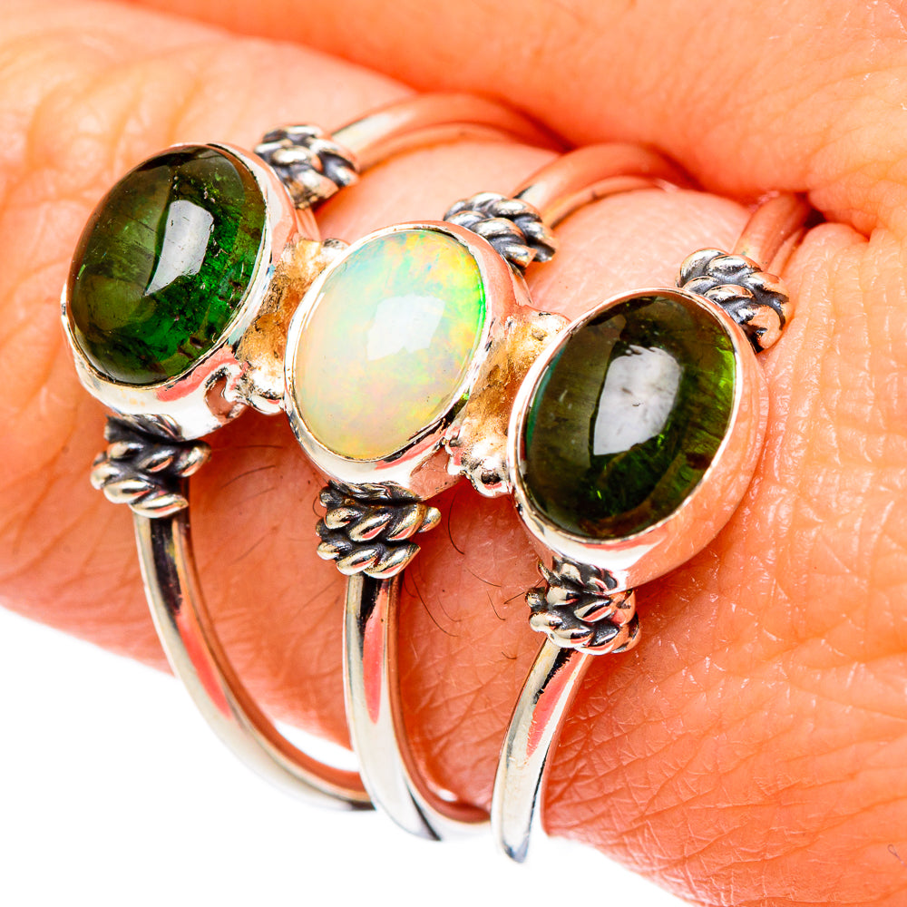 Ethiopian Opal Rings handcrafted by Ana Silver Co - RING98638