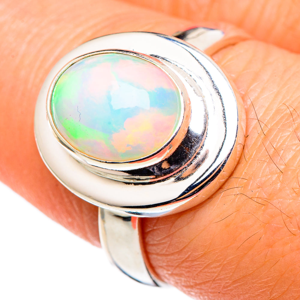 Ethiopian Opal Rings handcrafted by Ana Silver Co - RING98639