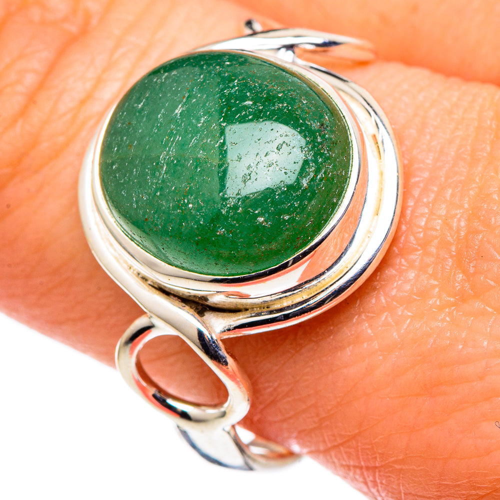 Green Aventurine Rings handcrafted by Ana Silver Co - RING98654
