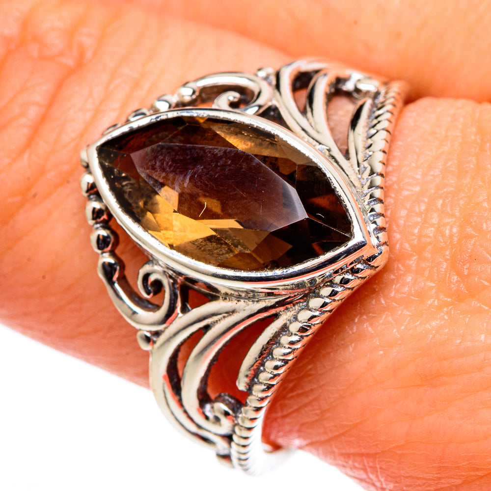 Smoky Quartz Rings handcrafted by Ana Silver Co - RING98656