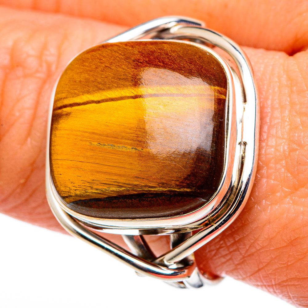 Tiger Eye Rings handcrafted by Ana Silver Co - RING98657