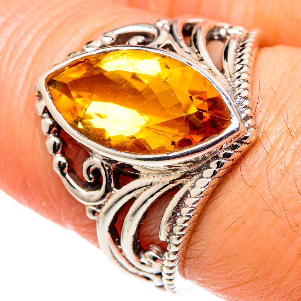 Citrine Rings handcrafted by Ana Silver Co - RING98658