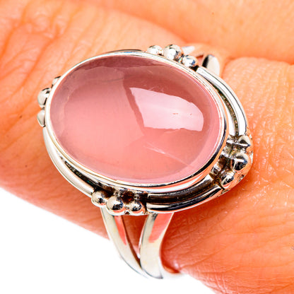 Rose Quartz Rings handcrafted by Ana Silver Co - RING98661
