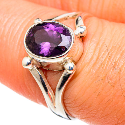 Purple Spinel Rings handcrafted by Ana Silver Co - RING98668