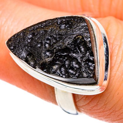 Tektite Rings handcrafted by Ana Silver Co - RING98674