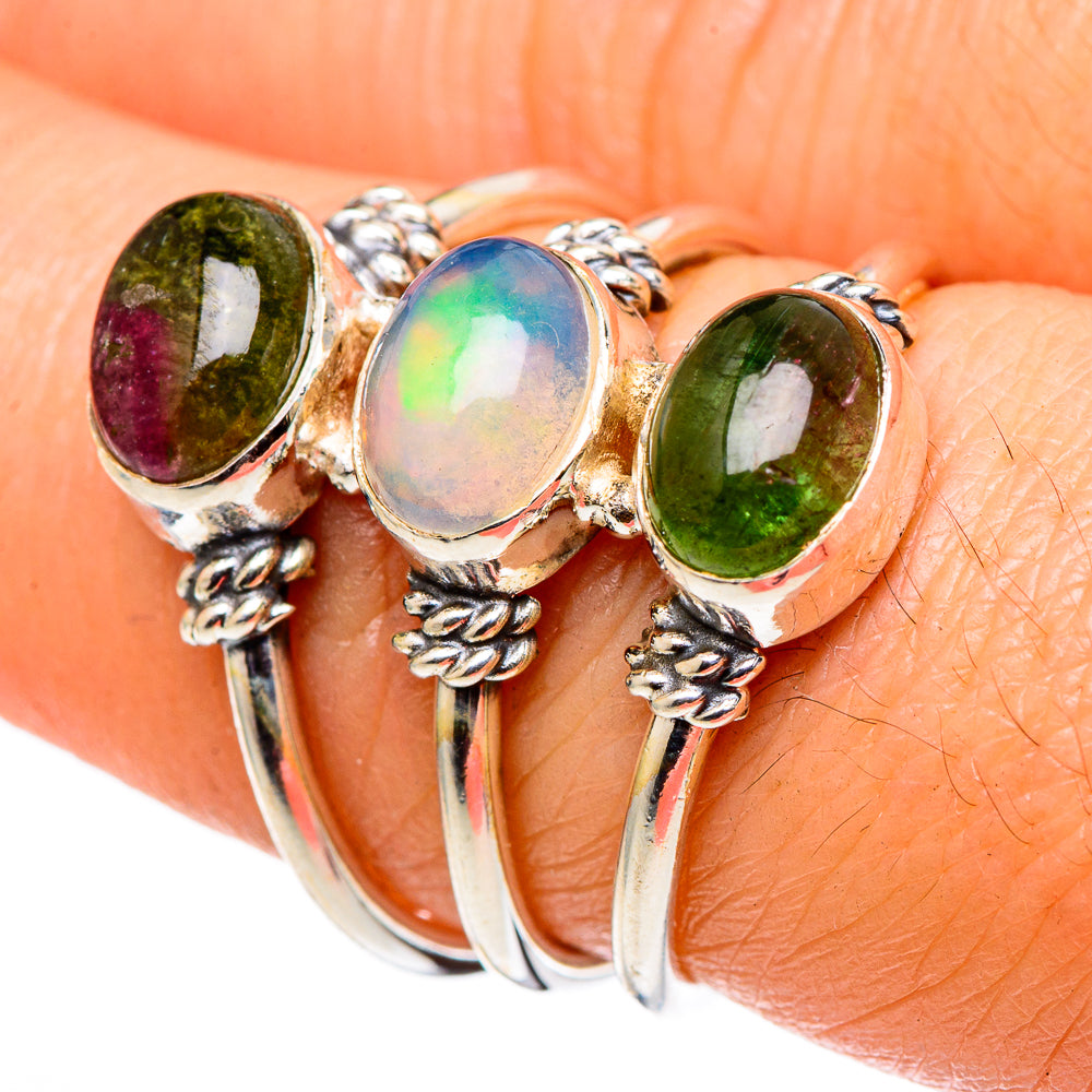 Ethiopian Opal Rings handcrafted by Ana Silver Co - RING98680