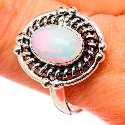 Ethiopian Opal Rings handcrafted by Ana Silver Co - RING98681