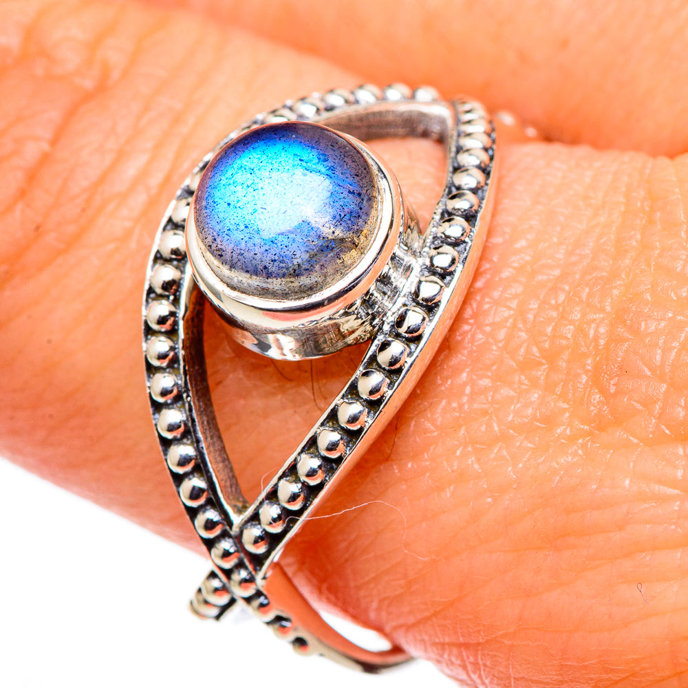 Labradorite Rings handcrafted by Ana Silver Co - RING98689