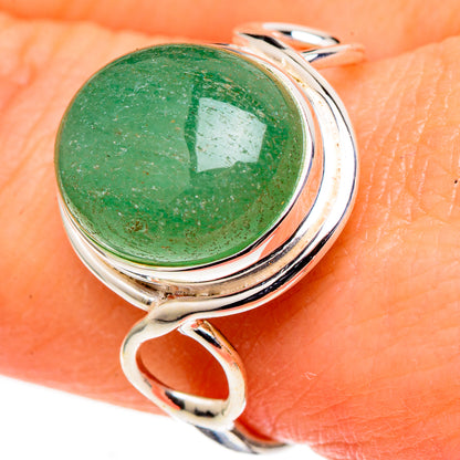 Green Aventurine Rings handcrafted by Ana Silver Co - RING98693
