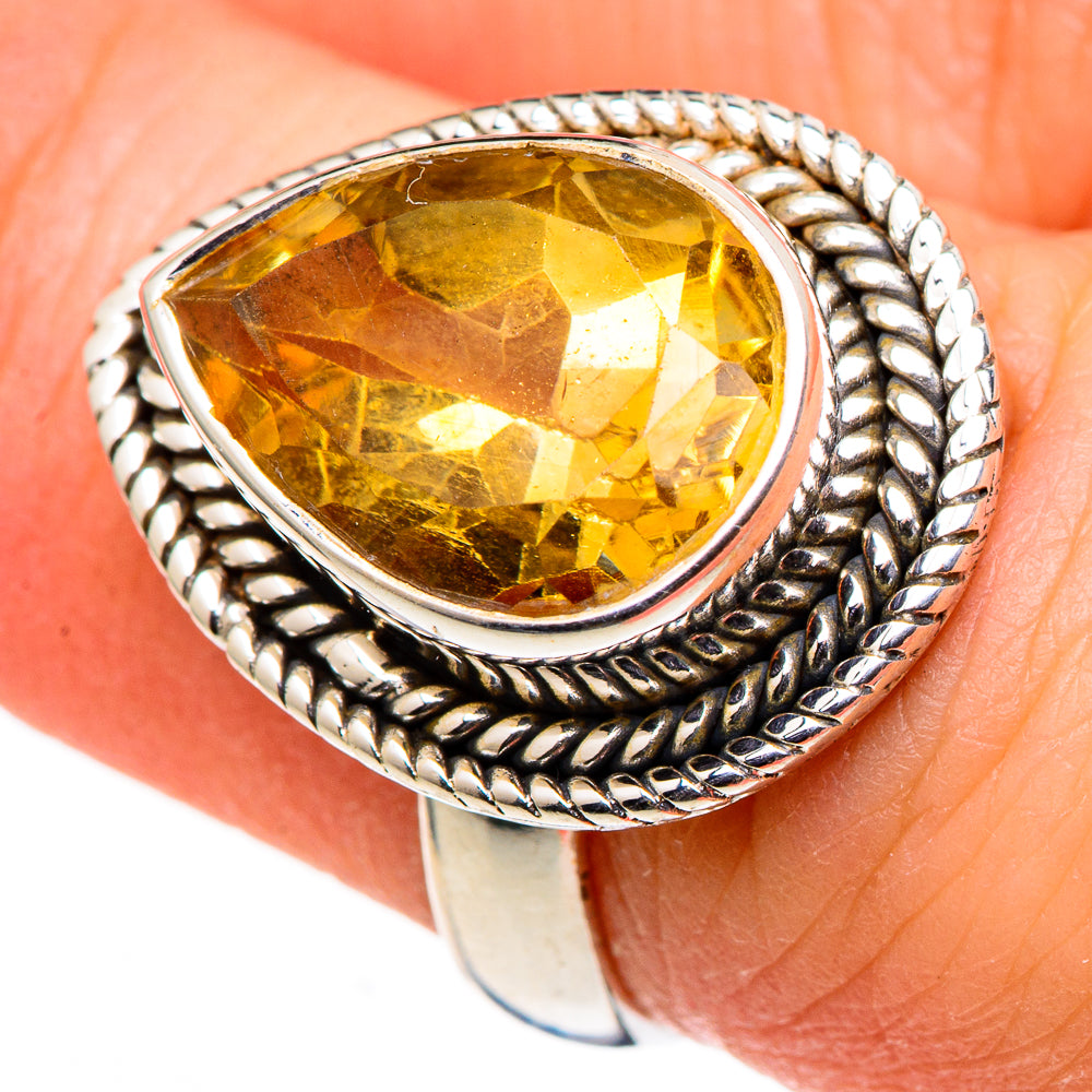 Citrine Rings handcrafted by Ana Silver Co - RING98696