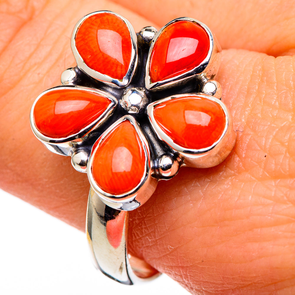 Carnelian Rings handcrafted by Ana Silver Co - RING98702