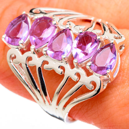 Color Change Alexandrite (lab.) Rings handcrafted by Ana Silver Co - RING98705
