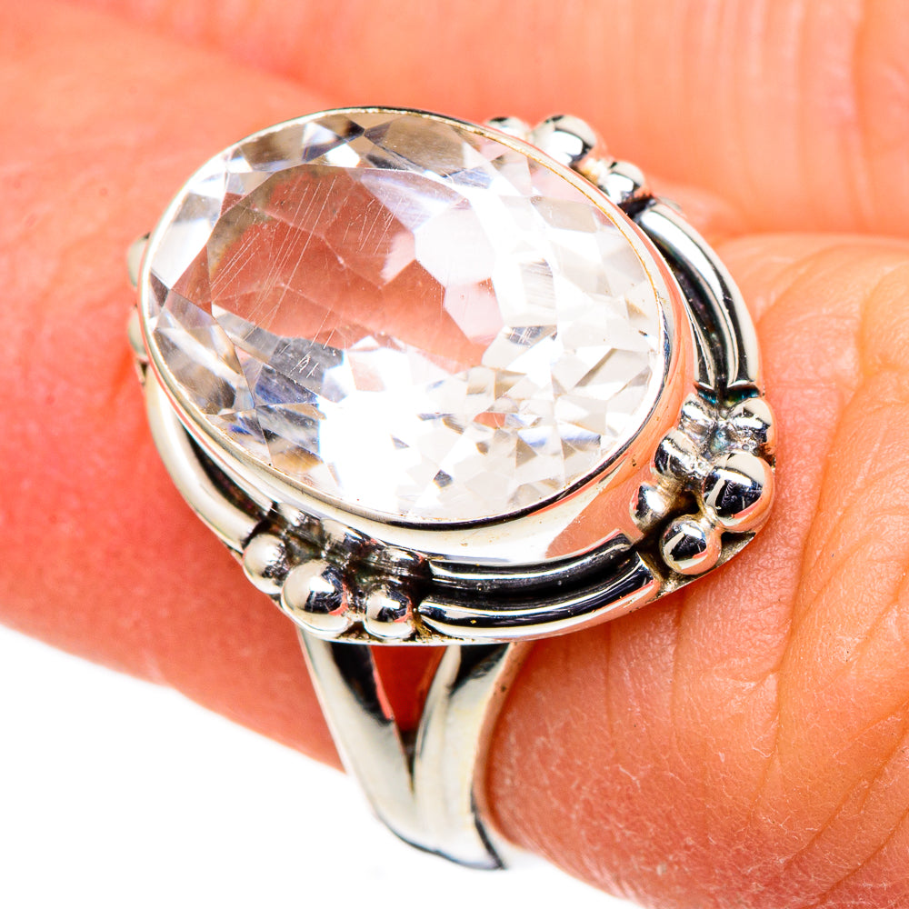 White Quartz Rings handcrafted by Ana Silver Co - RING98717