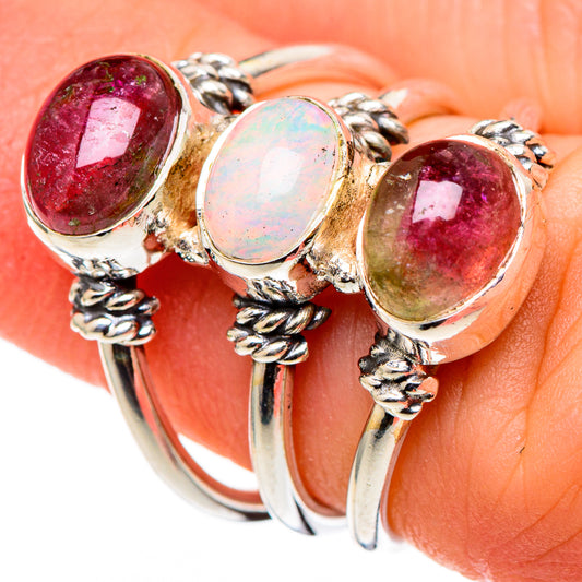 Ethiopian Opal Rings handcrafted by Ana Silver Co - RING98719