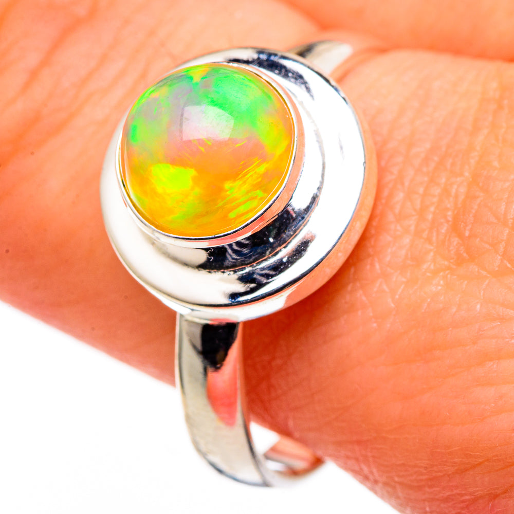 Ethiopian Opal Rings handcrafted by Ana Silver Co - RING98720
